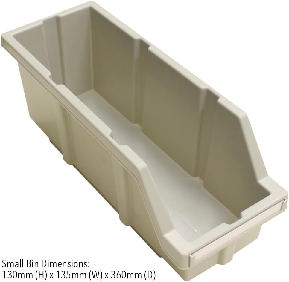 Seville Classics 8 Tier Commercial Bin Storage with 24 Bins & Wheels