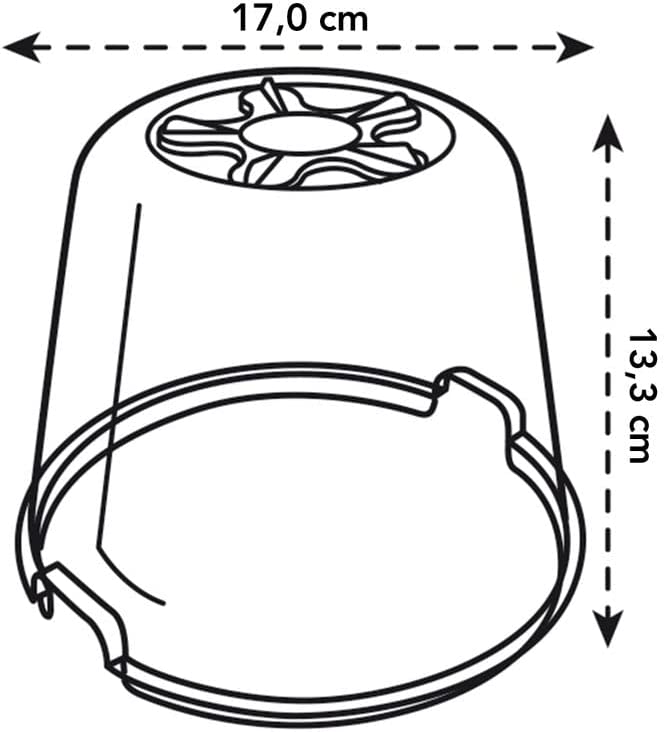 Green Basics Grow House Round 17cm Transparent