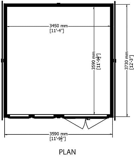 Shire Garden Studio 12x12 Summerhouse