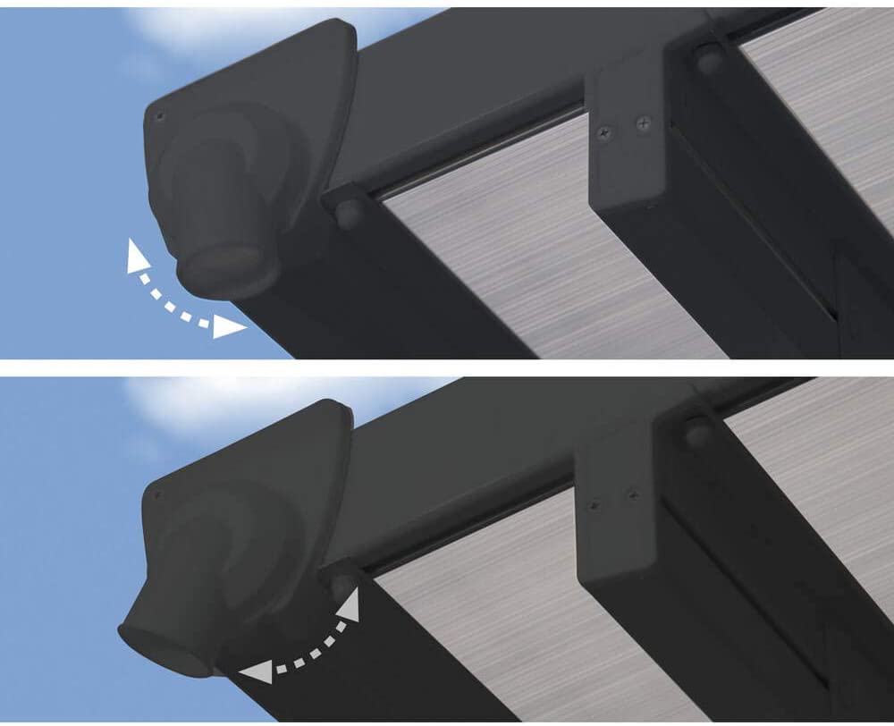 Feria Patio Cover 4m x 8m - Grey Frame & Clear Polycarbonate