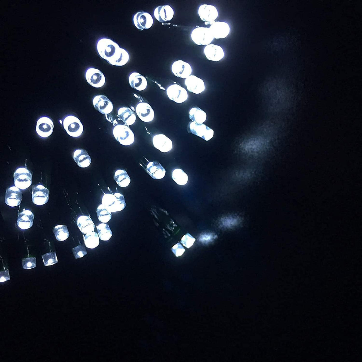 100 LED Chasing Lights Battery Operated - Ice White