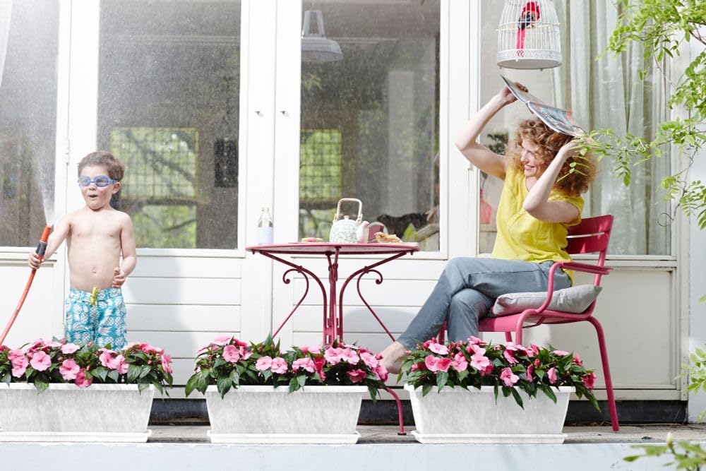 Barcelona XL 80cm Balcony Planter - White