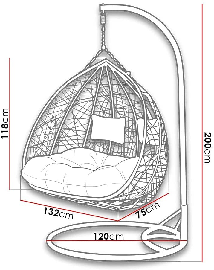 'Lovely' Double Cocoon Egg Chair