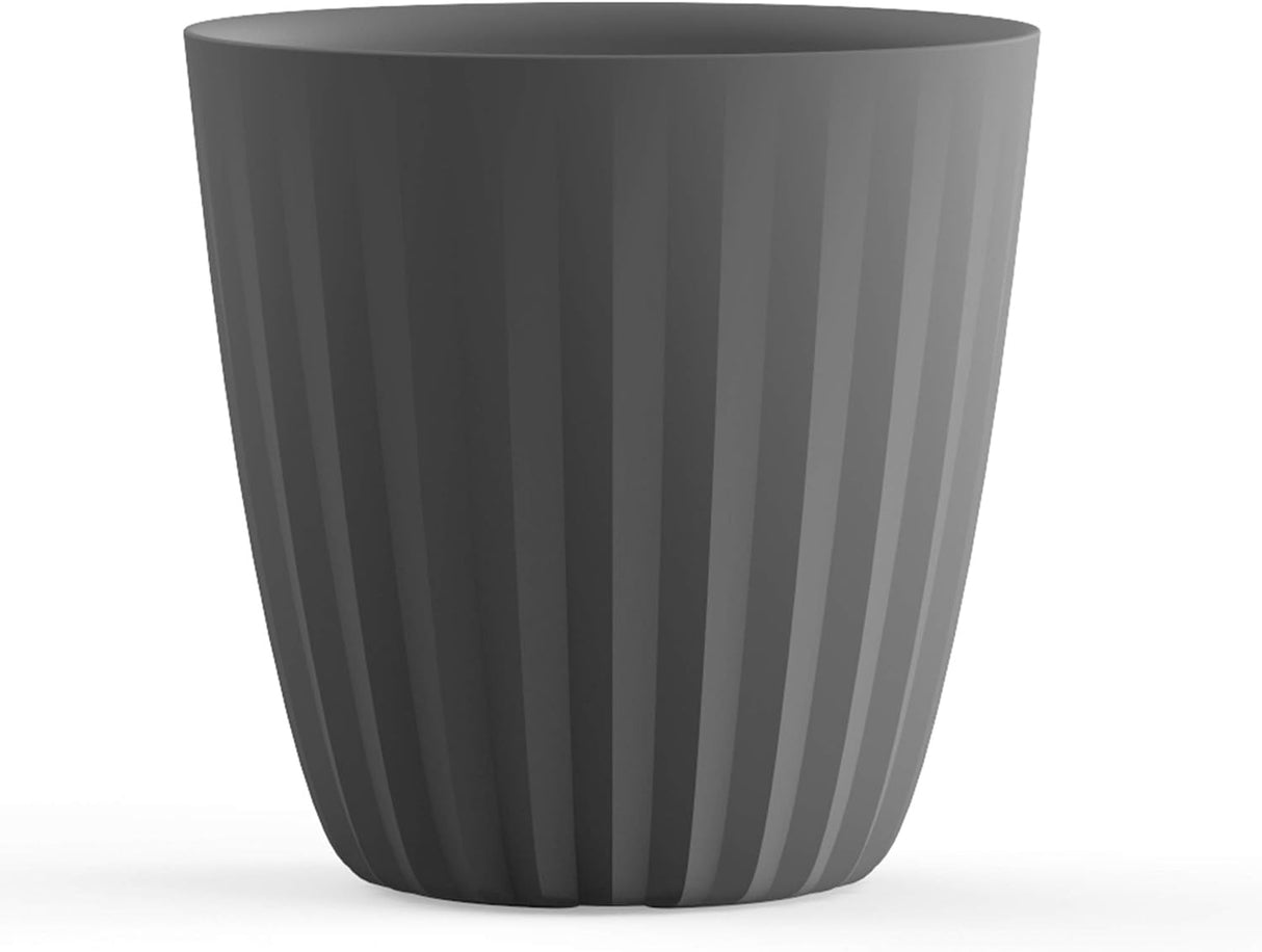 Crescent Garden Pleat Planter 15" Slate