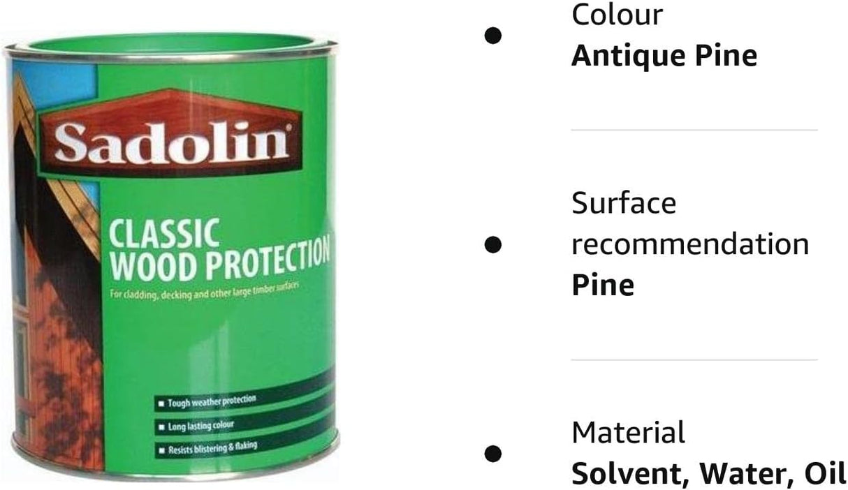 Sadolin Classic Wood Protection Antique Pine 1L