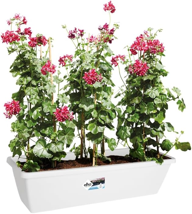 Barcelona XL 80cm Balcony Planter - White