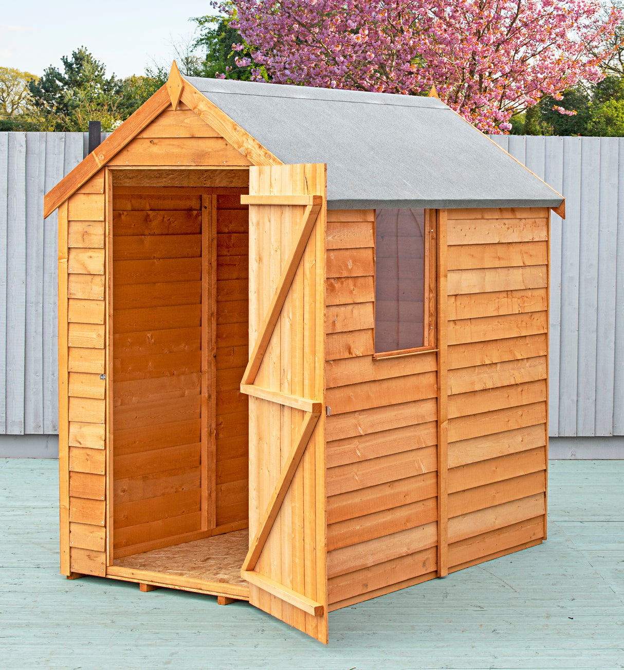 Garden Value Overlap 6 x 4 Shed with Window
