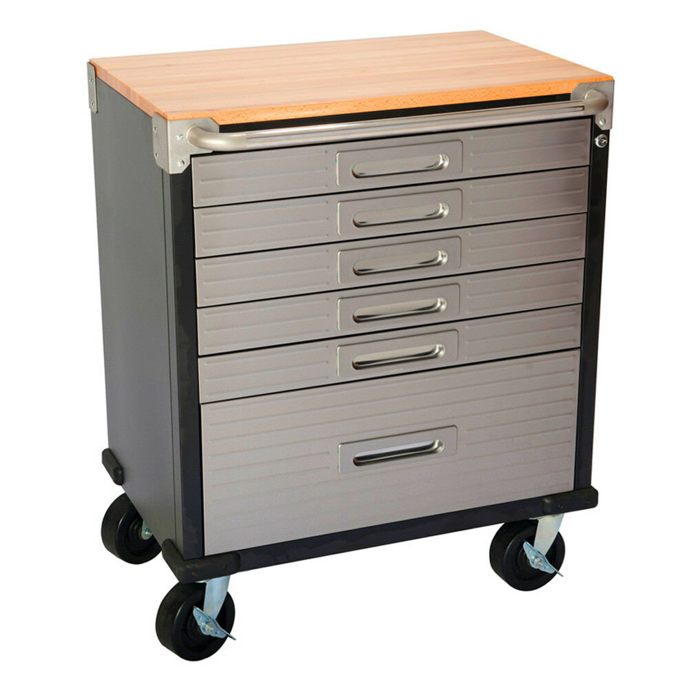 6 Drawer Rolling Cabinet Workbench