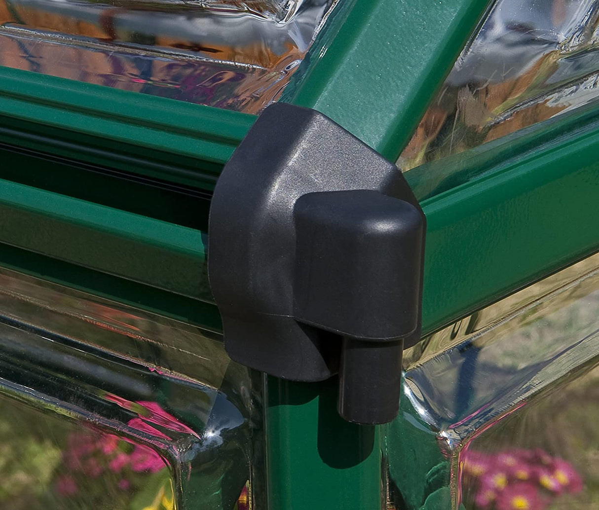 Harmony 6' x 8' Greenhouse - Green Frame & Clear Polycarbonate Panels