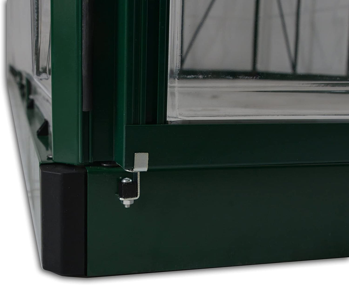 Harmony 6' x 4' Greenhouse - Green Frame & Clear Polycarbonate Panels