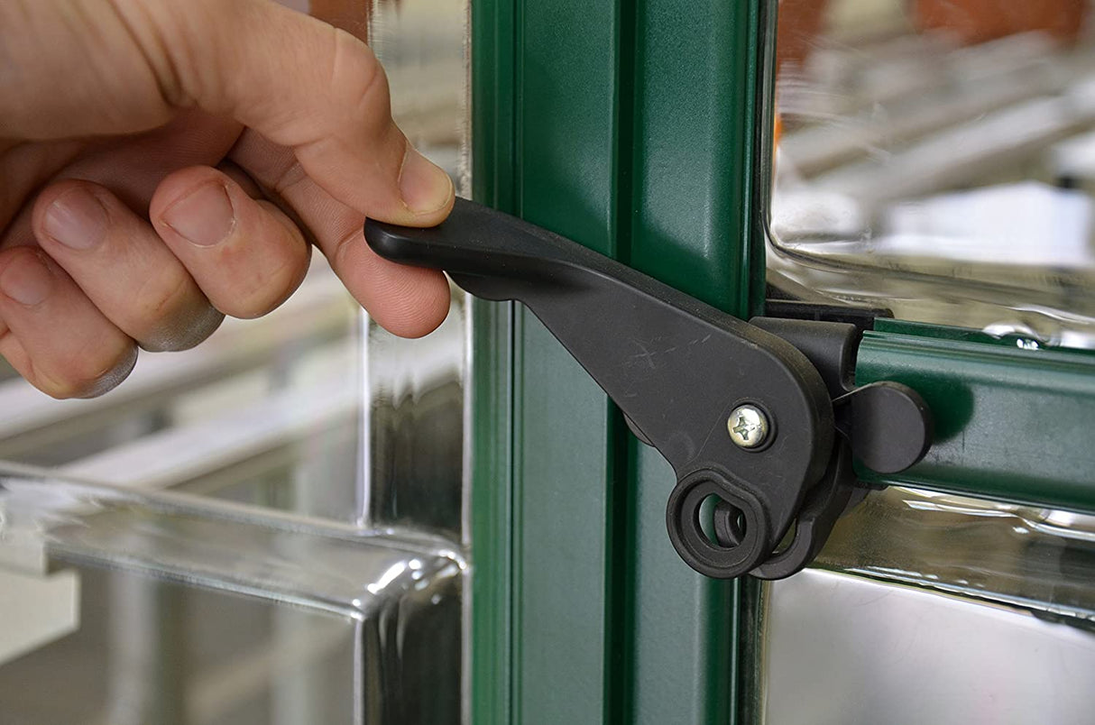 Harmony 6' x 4' Greenhouse - Green Frame & Clear Polycarbonate Panels