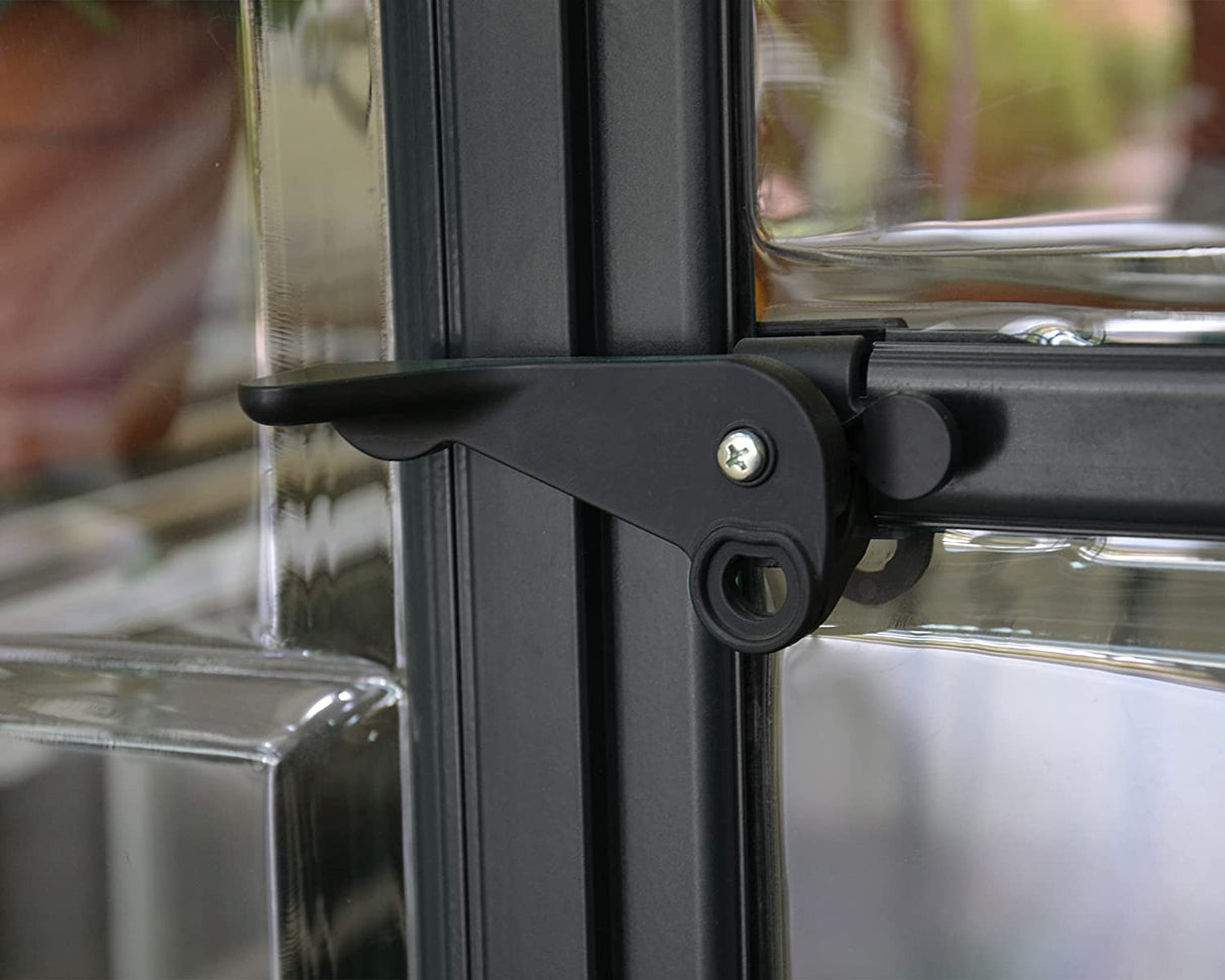 Harmony 6' x 10' Greenhouse - Grey Frame & Clear Polycarbonate Panels