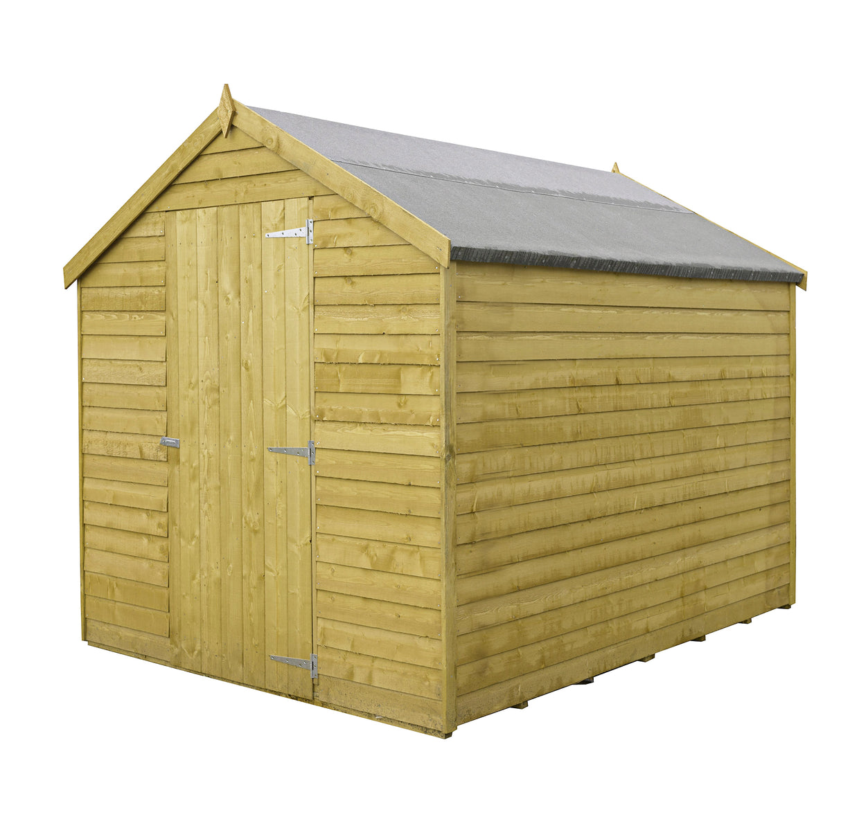 Garden Value Overlap 8 x 6 Pressure Treated Shed