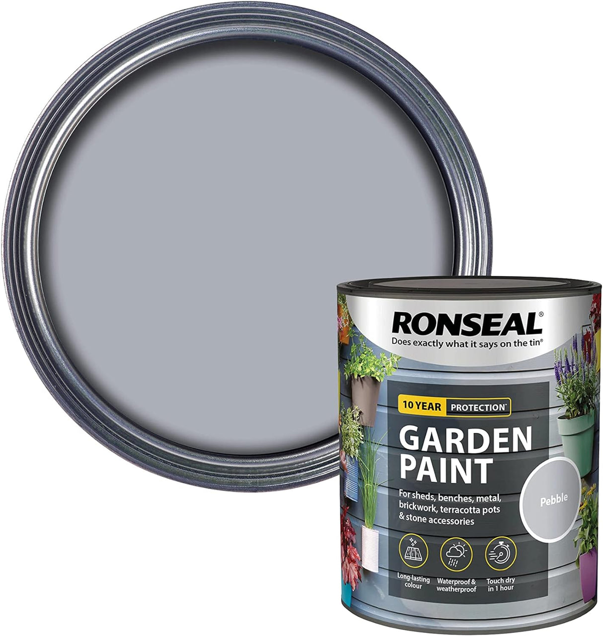 Ronseal Garden Paint Pebble 2.5L
