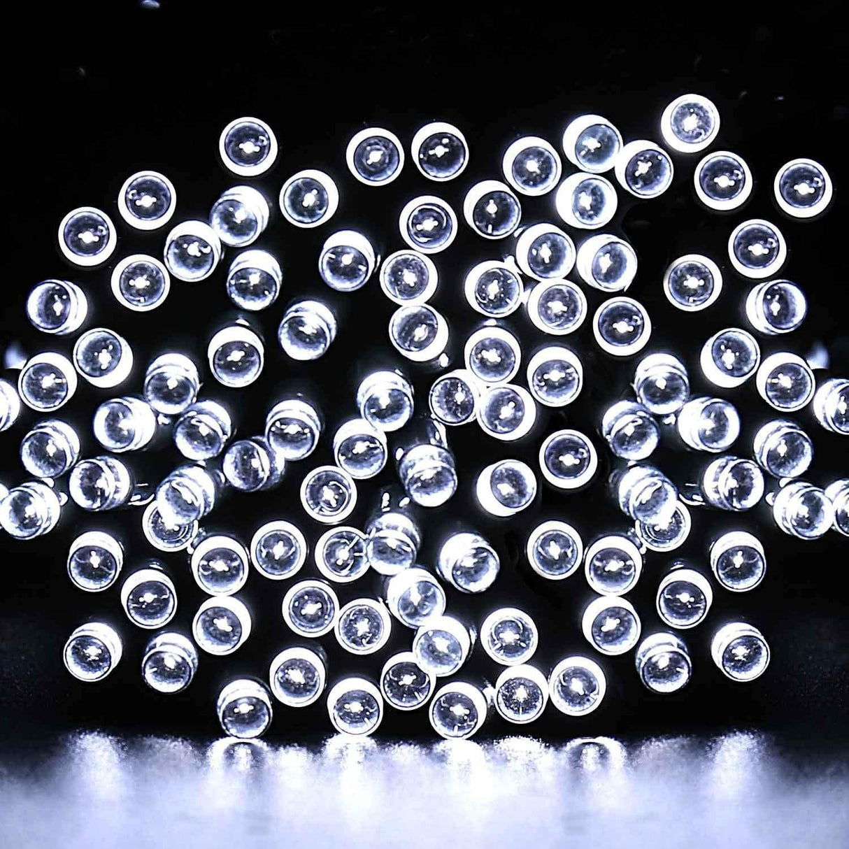 100 LED Chasing Lights Battery Operated - Ice White
