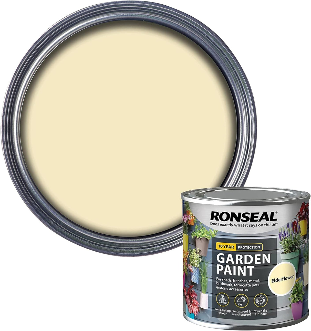 Ronseal Garden Paint Elderflower 250ml