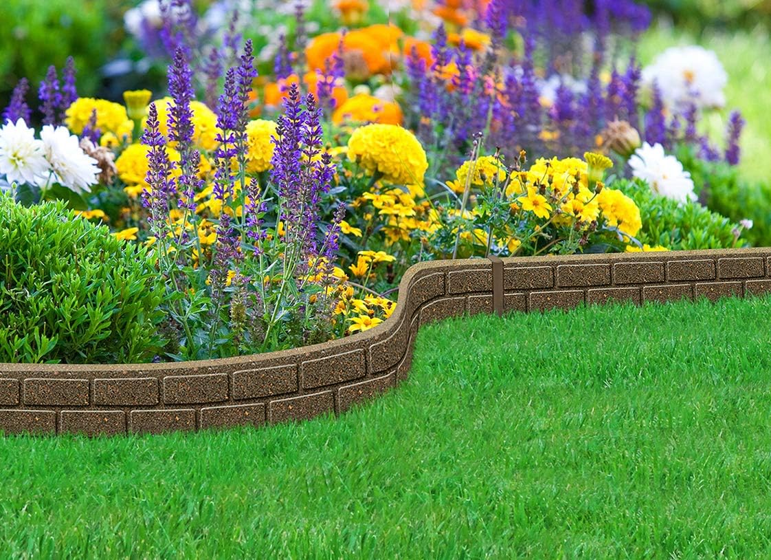 Ultra Curve Border Bricks Earth 9cm High