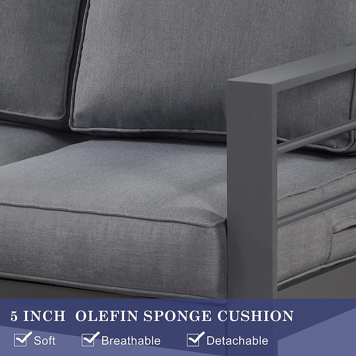 Wisteria Lane 4 Piece Aluminium Lounge Sofa Set