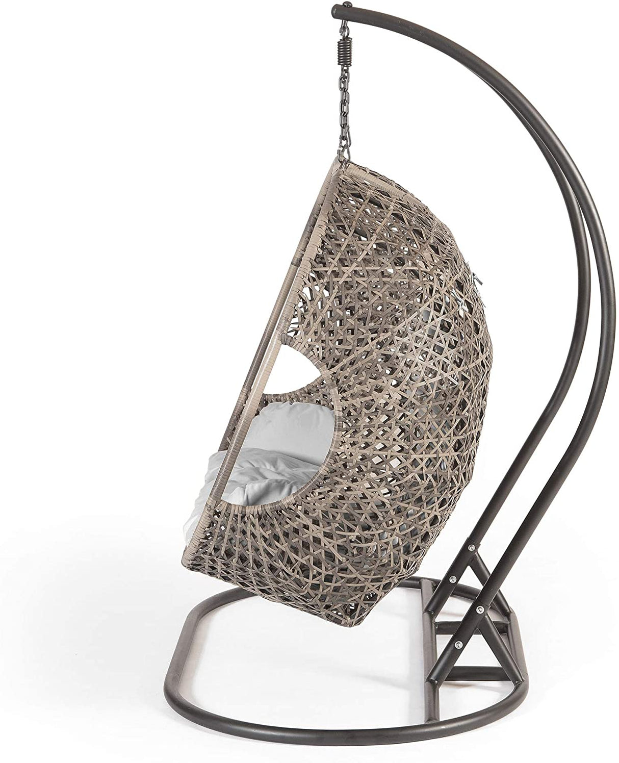Triple Hanging Cocoon Egg Chair - Grey Cushions