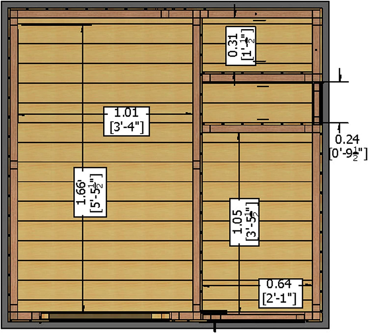Shire Multi Store Shed 6x6