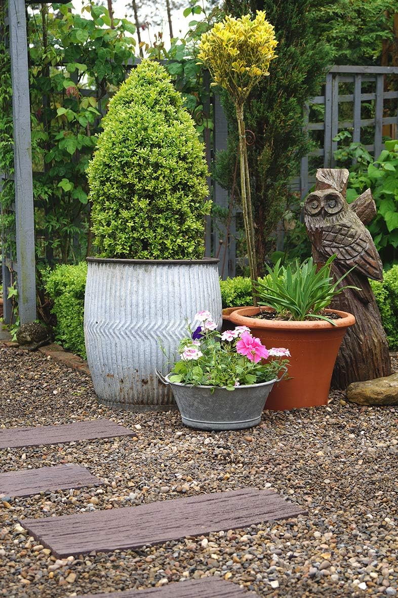 Recycled Rubber Stepping Stone Earth Rail Road Tie