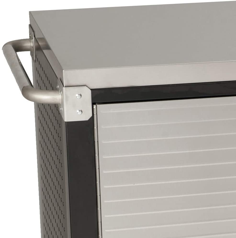 8 Drawer Rolling Workbench - Stainless Steel