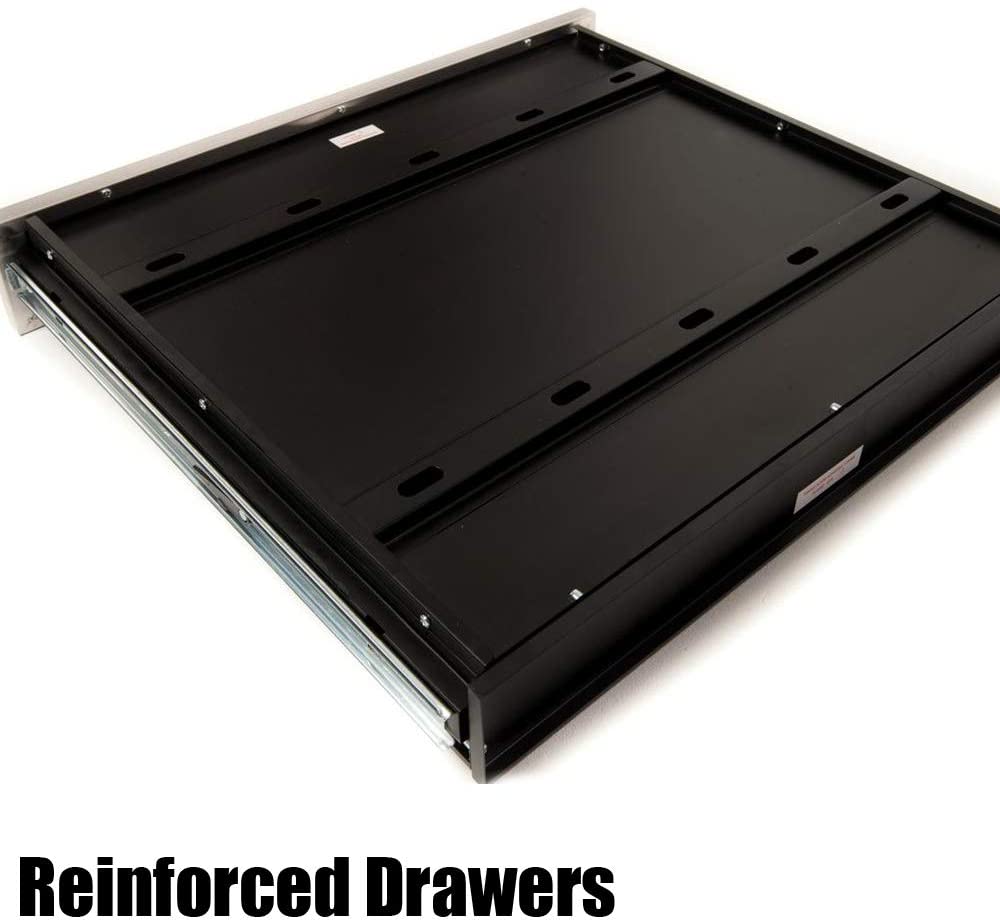 8 Drawer Rolling Workbench - Stainless Steel