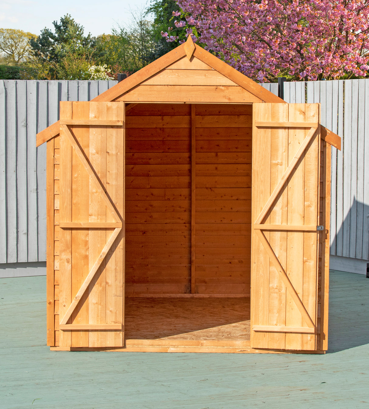 Garden Value Overlap 8 x 6 Double Door Shed