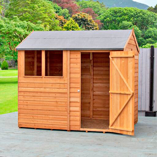 Garden Value Overlap 6 x 8 Reverse Apex Shed