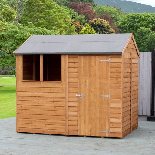 Garden Value Overlap 6 x 8 Reverse Apex Shed