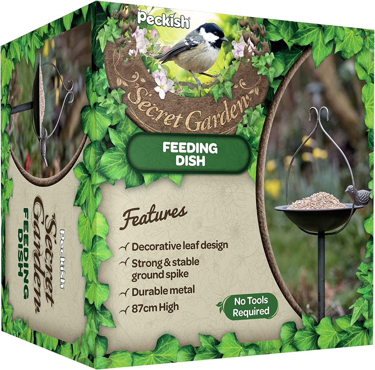 Peckish Secret Garden Bird Feeder Dish