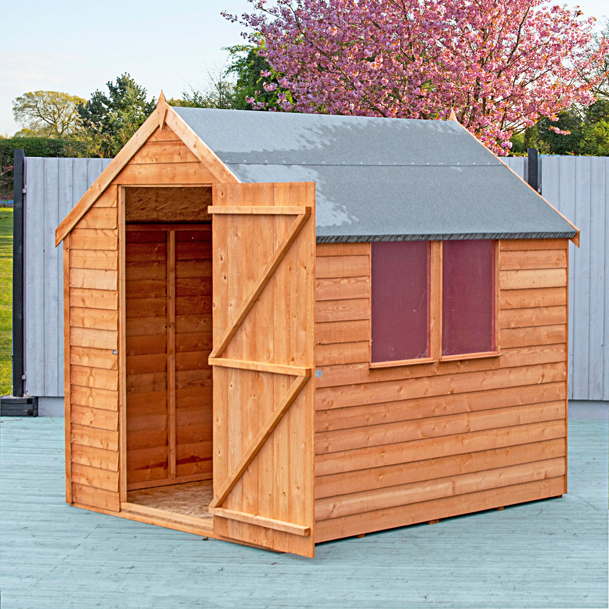 Garden Value Overlap 8 x 6 Shed with Window