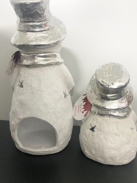 Christmas Snowman Tealight Holder 26.5cm