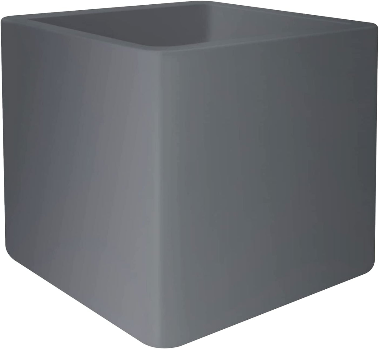 Pure Soft Brick Planter 50cm - Concrete Grey