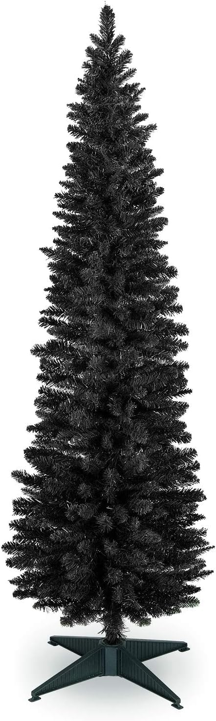 Slim Pencil Christmas Tree Black - 4ft/120cm