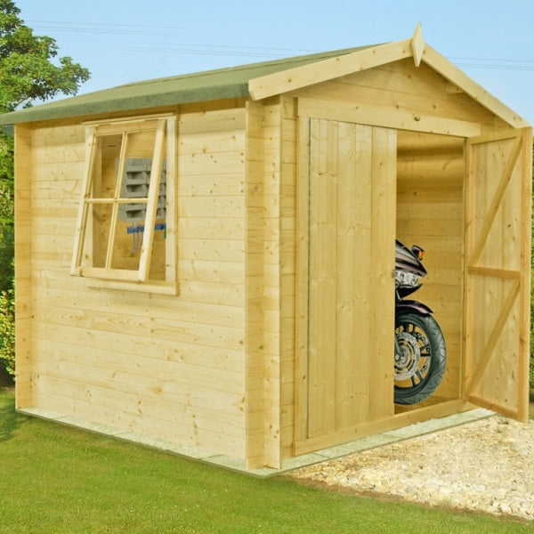 Shire Bradley 8x8 19mm Log Cabin