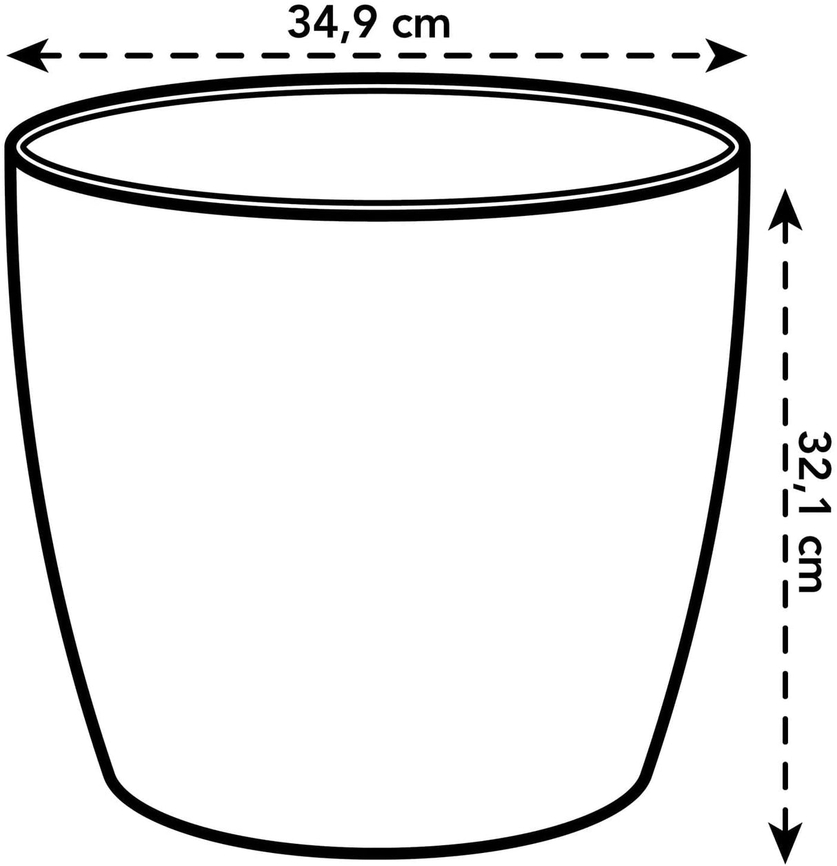 Brussels Round Wheels 35 cm - Anthracite