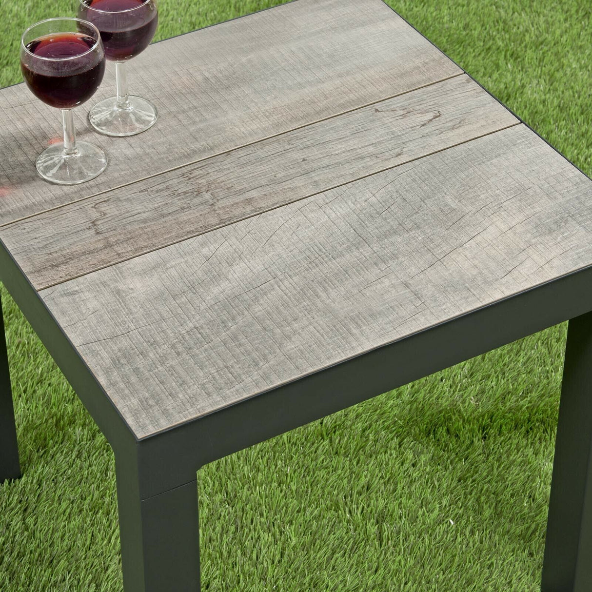 Camilla Rattan Reclining Armchair Set with Side Table