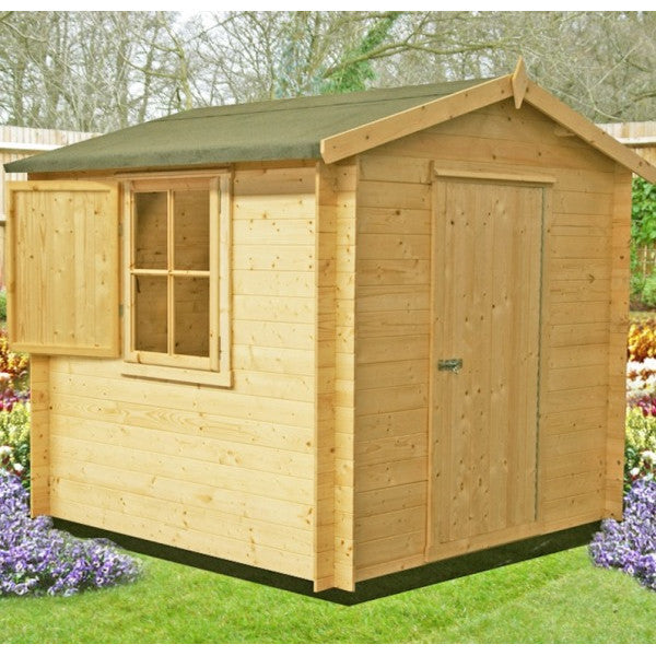 Shire Camelot 8x8 19mm Log Cabin