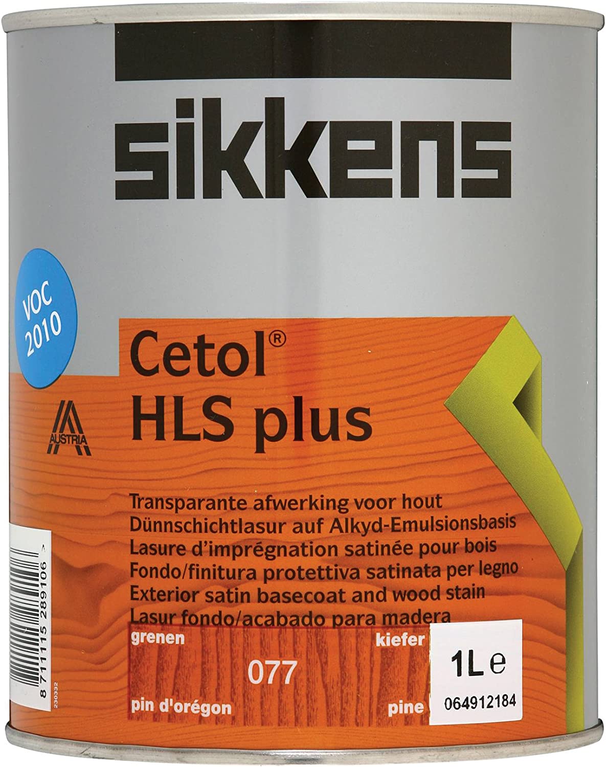 Sikkens 1L Cetol HLS Plus Translucent Woodstain Pine