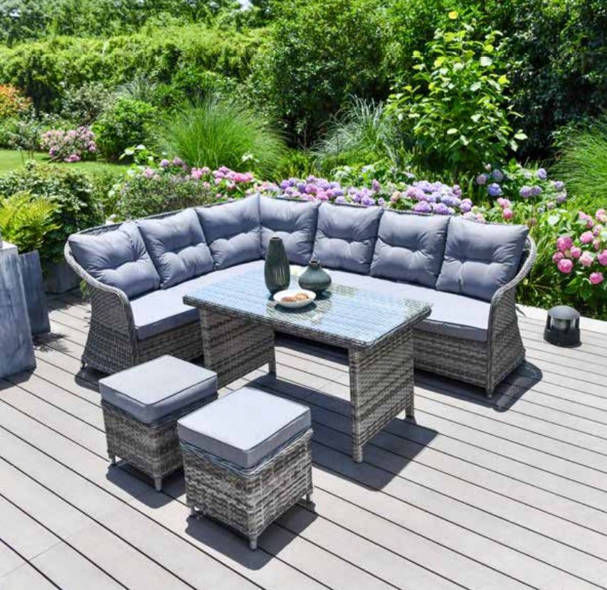 Florida 6 Seat Corner Dining Set