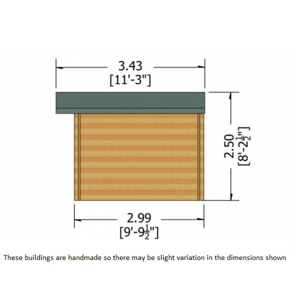 Shire Hale 12x10 28mm Log Cabin