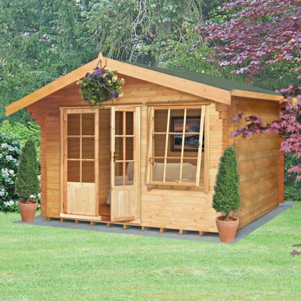 Shire Hale 12x12 28mm Log Cabin