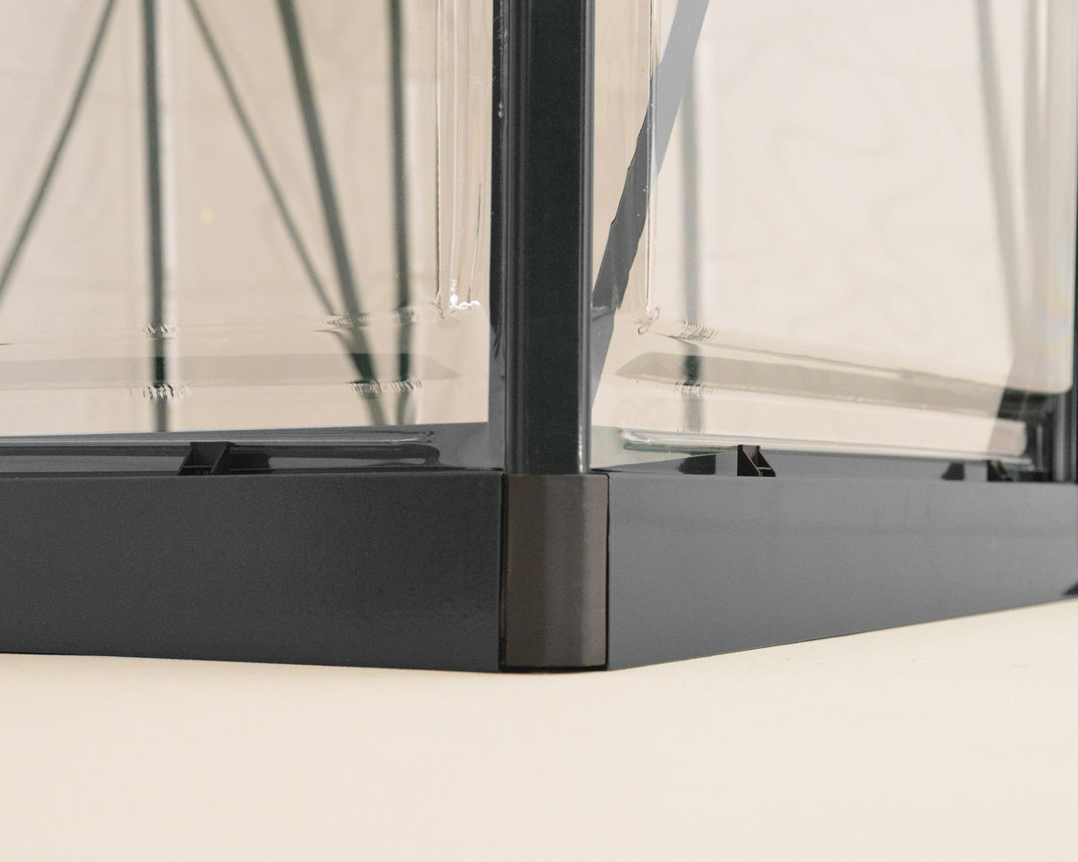 Harmony 6' x 4' Greenhouse - Grey Frame & Clear Polycarbonate Panels