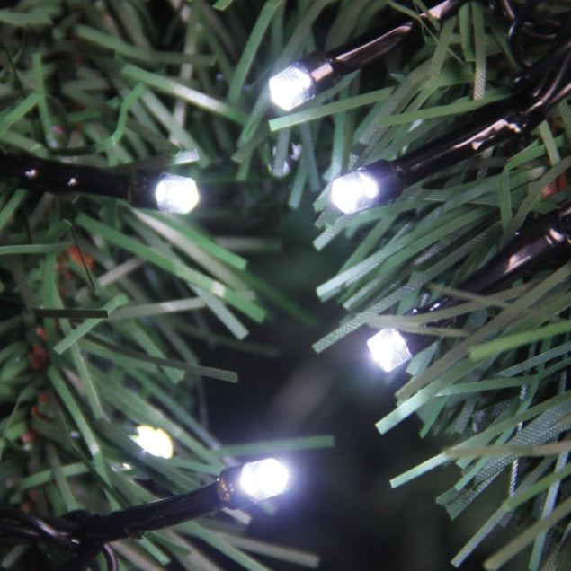 50 Ice White LED Chasing Lights Battery Operated Outdoor