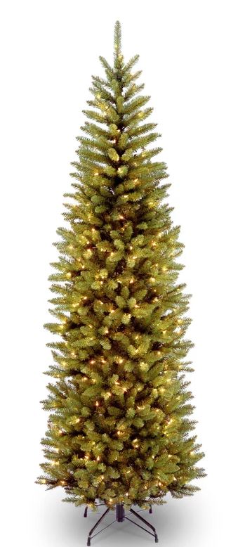 Kingswood Fir Slim Pencil Pre-Lit Christmas Tree - 4.5ft - Warm White