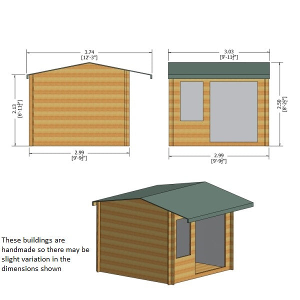 Shire Marlborough 10x10 28mm Log Cabin