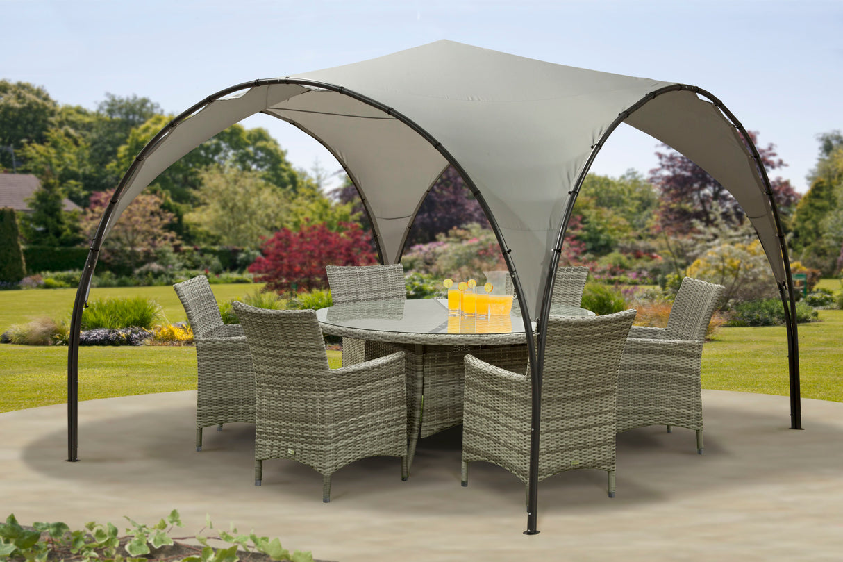 Monaco 3.8 x 3.8m Dome Steel Gazebo