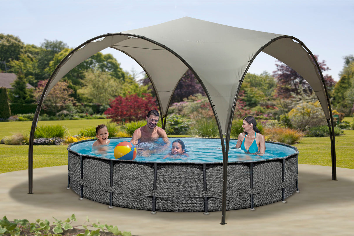 Monaco 3.8 x 3.8m Dome Steel Gazebo