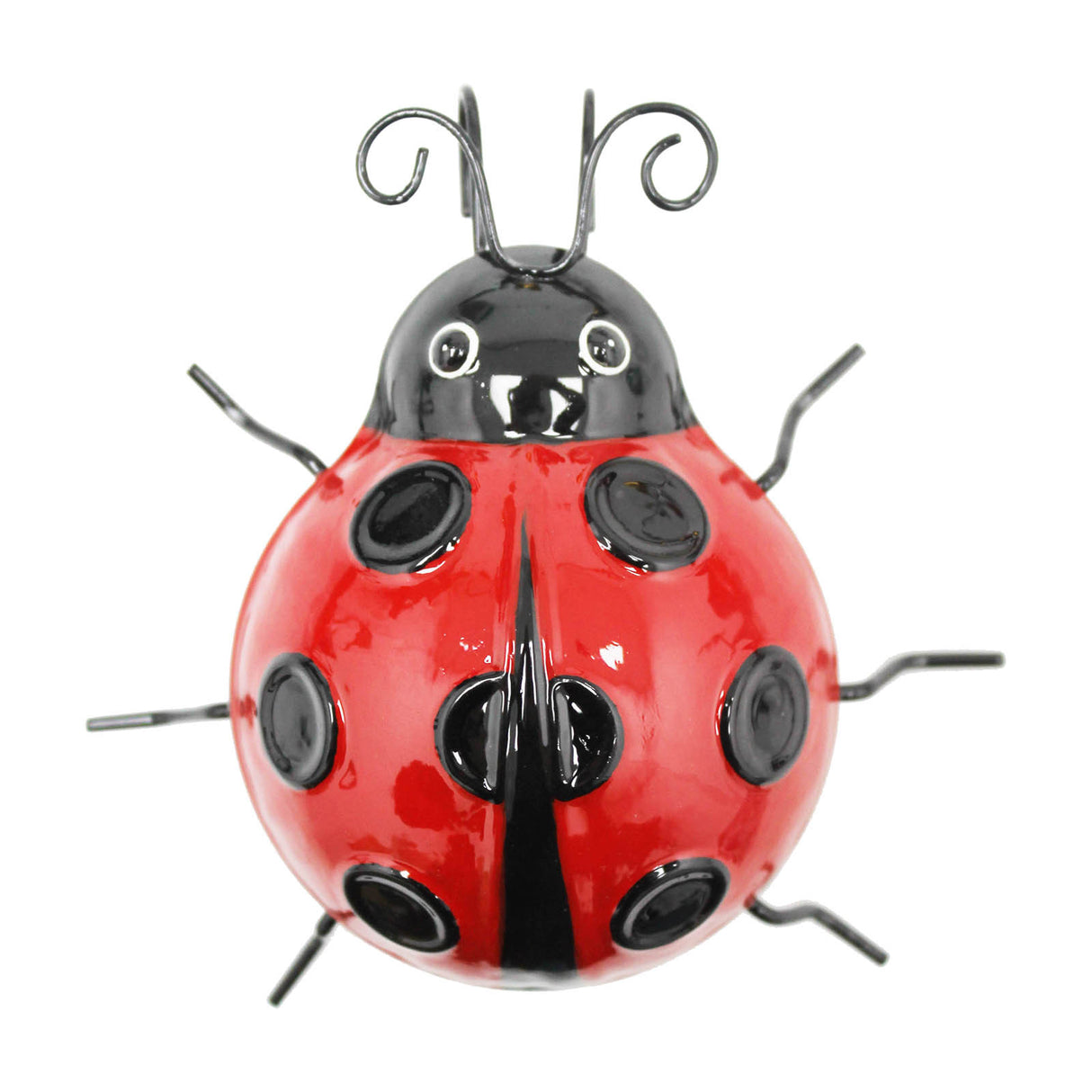 Medium Metal Ladybird Pot Hanger for Garden